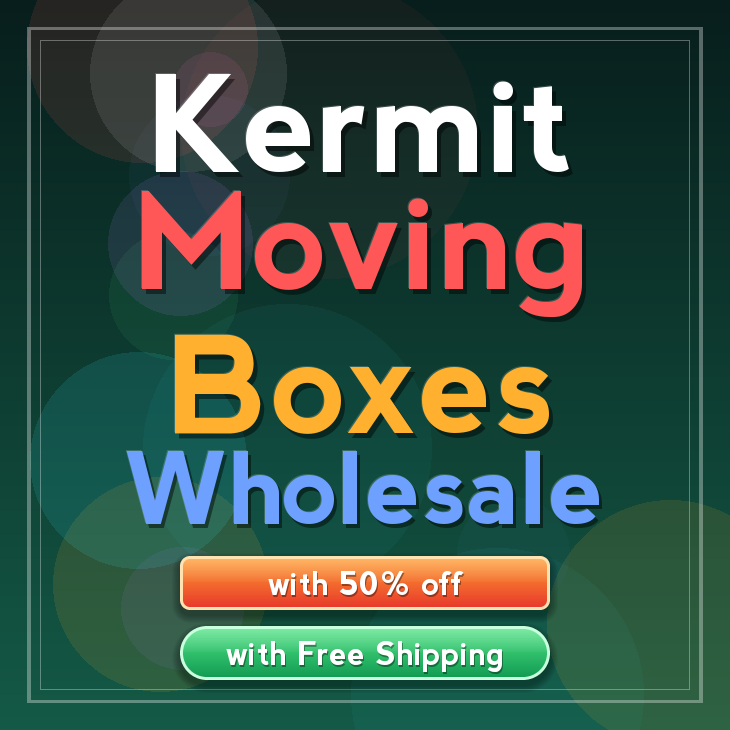 Kermit moving boxes
