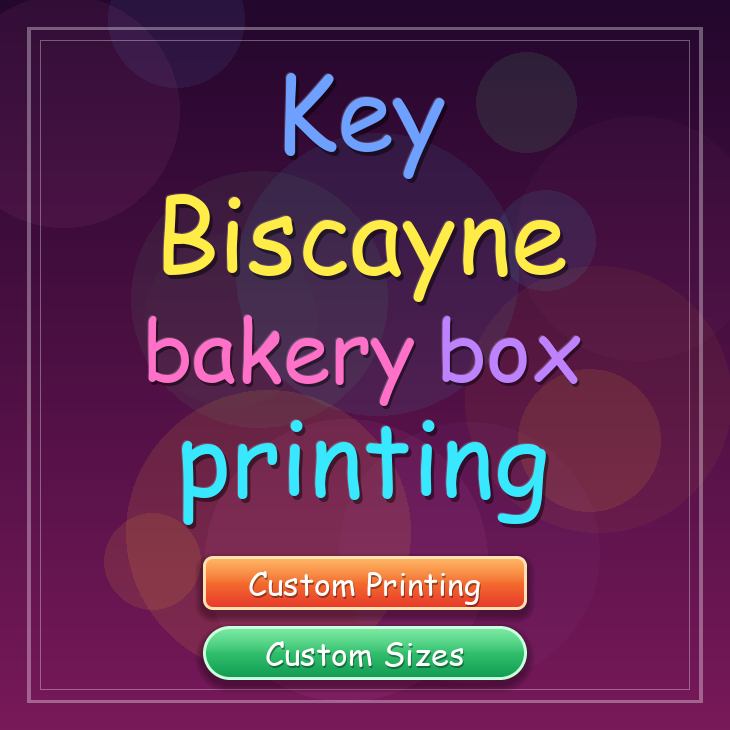 Key Biscayne bakery box printing