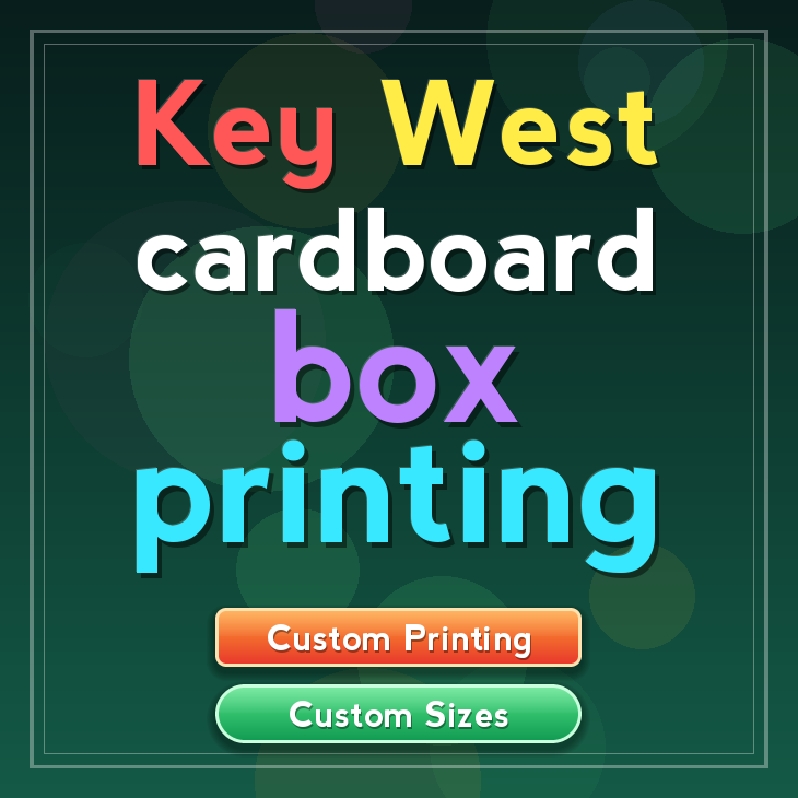 Key West cardboard box printing