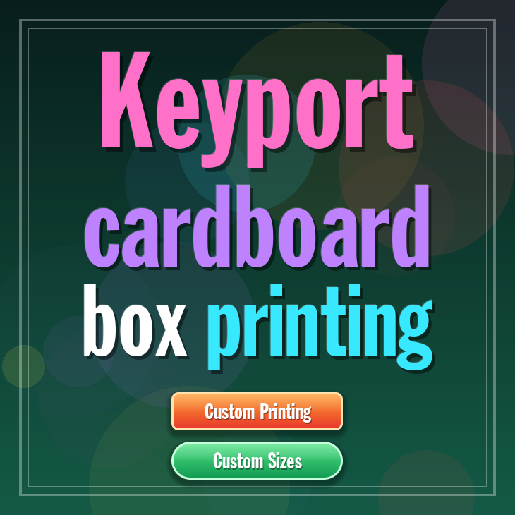 Keyport cardboard box printing