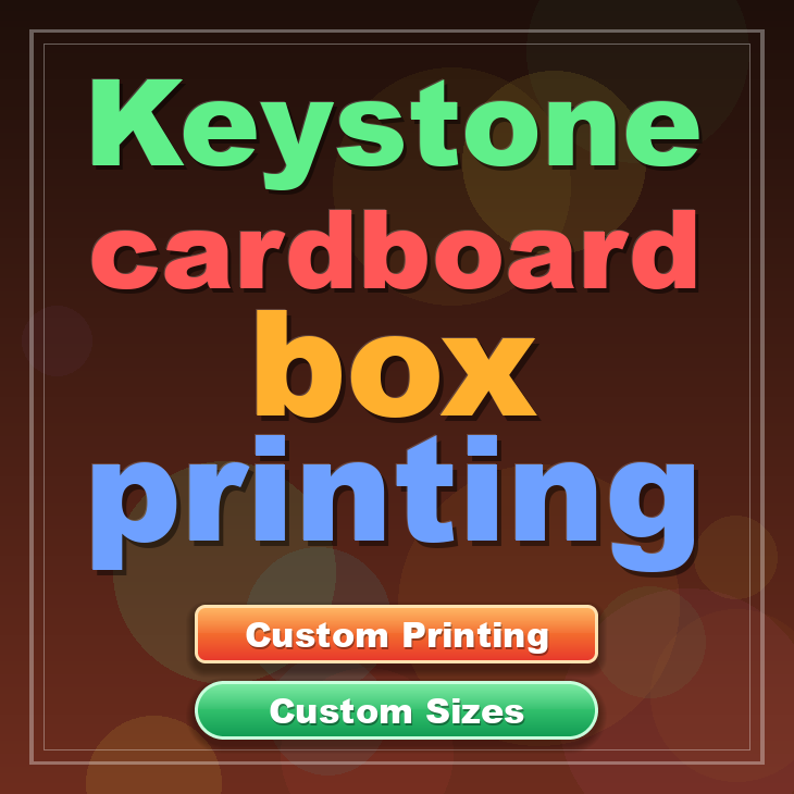Keystone cardboard box printing