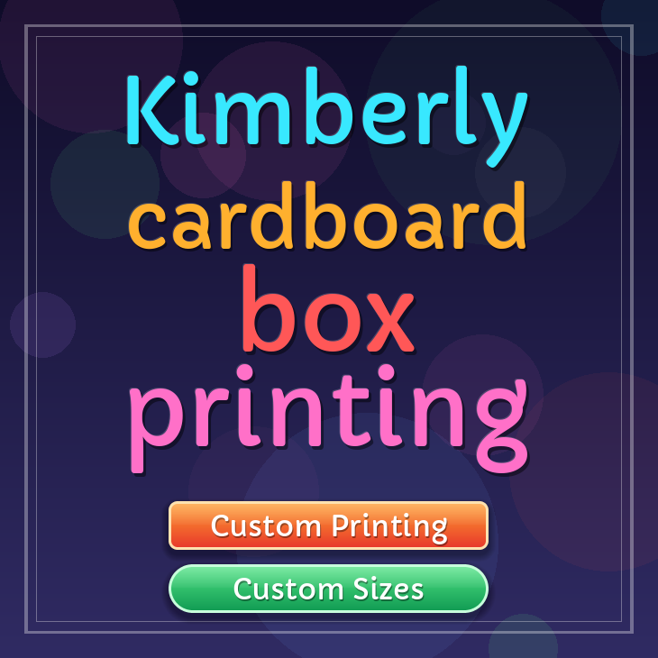 Kimberly cardboard box printing