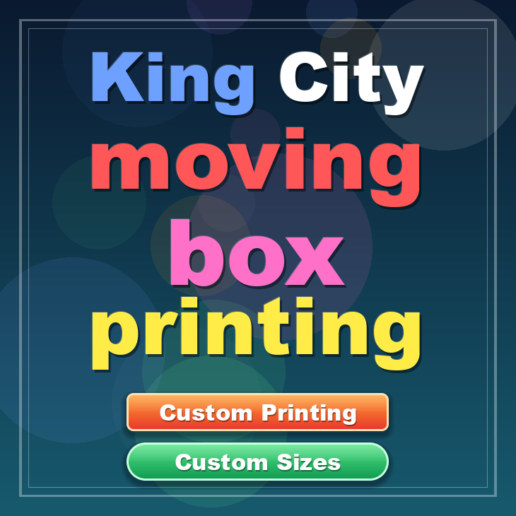 King City moving box printing