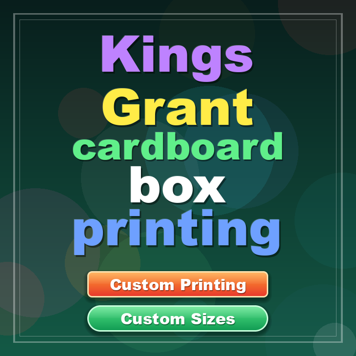 Kings Grant cardboard box printing