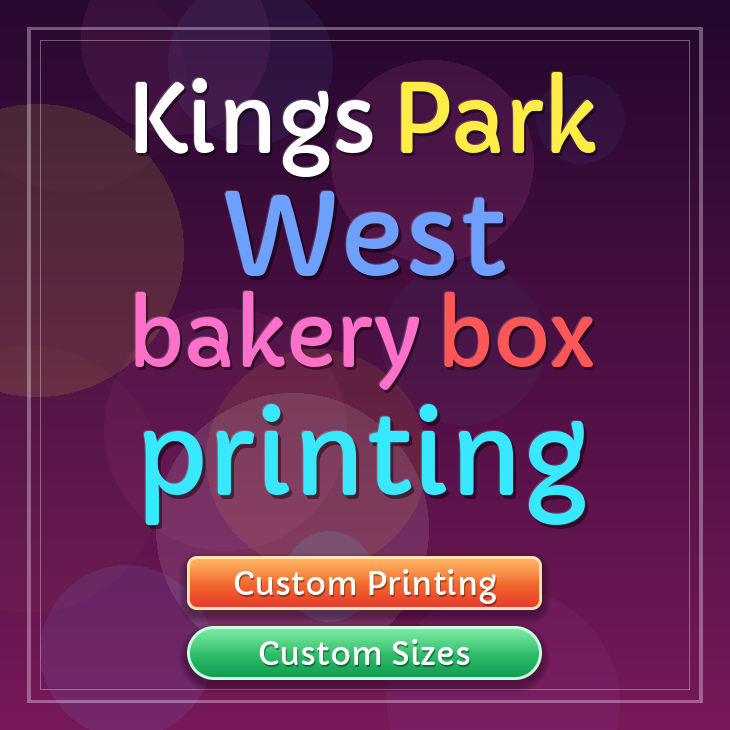 Kings Park West bakery box printing