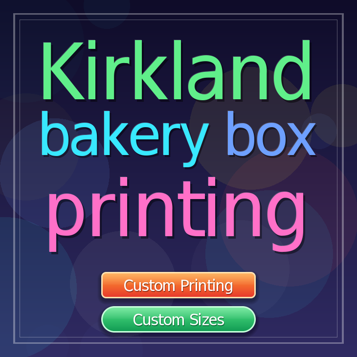 Kirkland bakery box printing