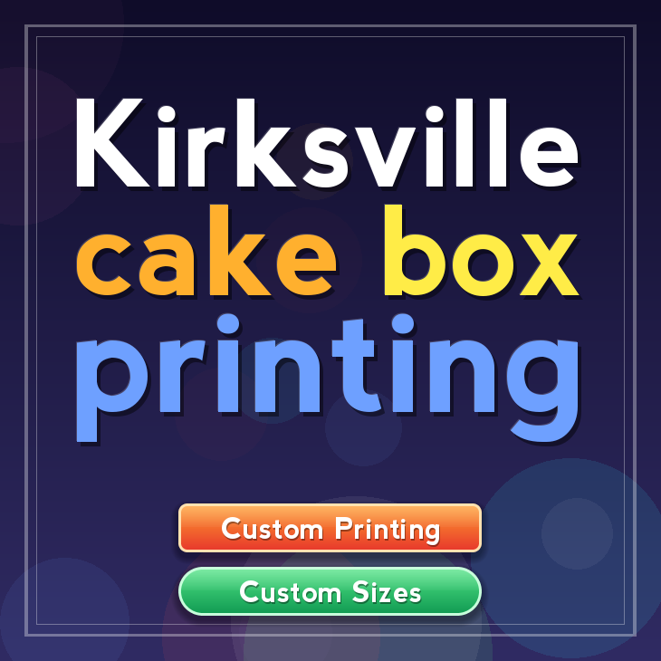 Kirksville cake box printing