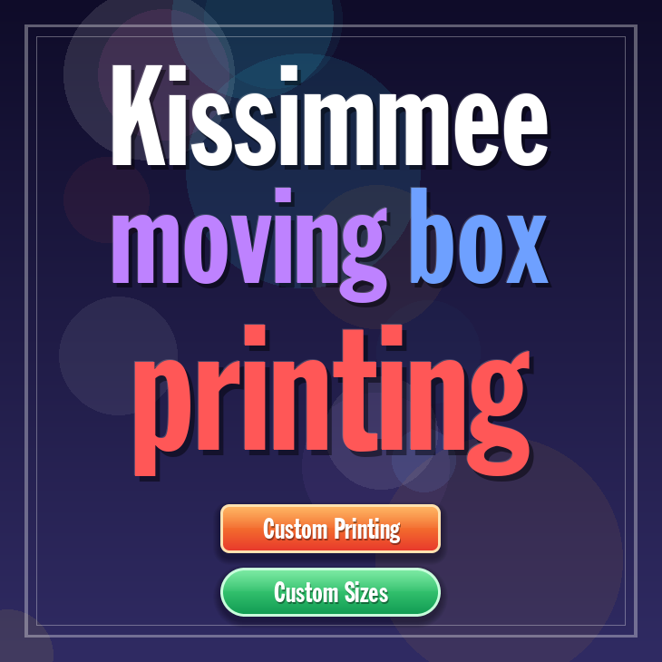 Kissimmee moving box printing