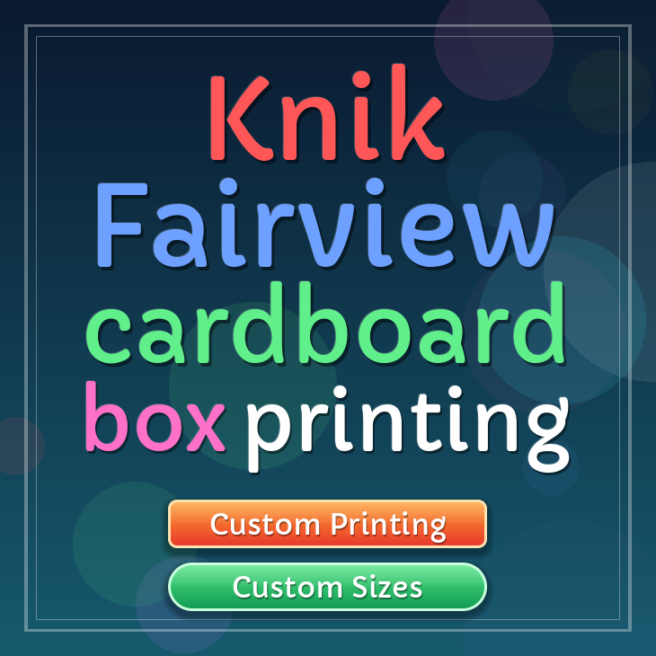 Knik Fairview cardboard box printing