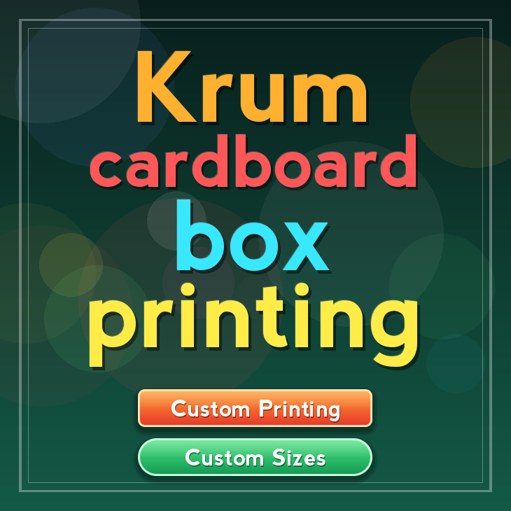 Krum cardboard box printing