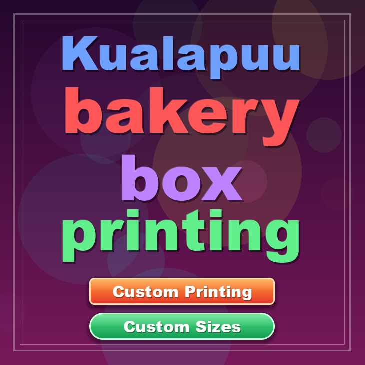 Kualapuu bakery box printing