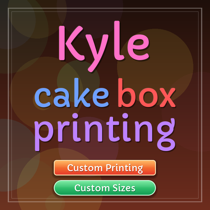Kyle cake box printing