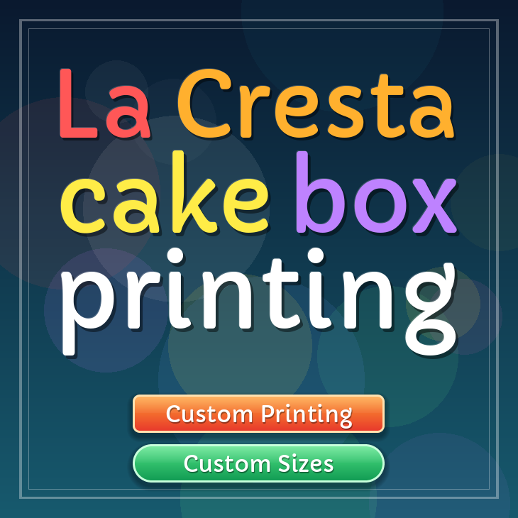 La Cresta cake box printing