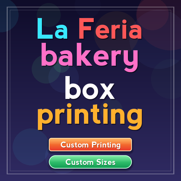 La Feria bakery box printing