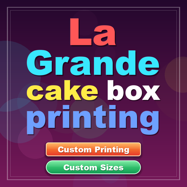 La Grande cake box printing
