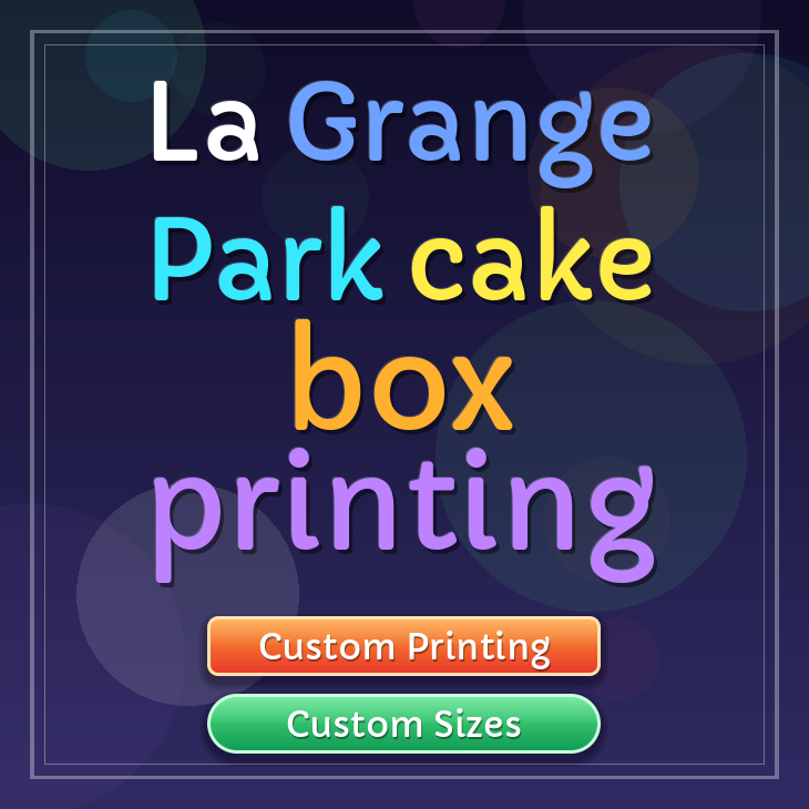 La Grange Park cake box printing