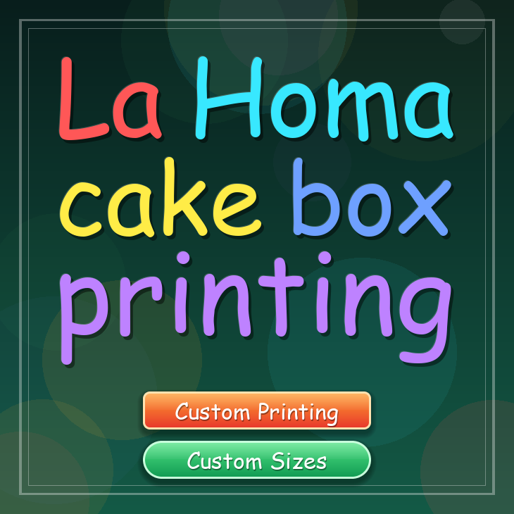 La Homa cake box printing