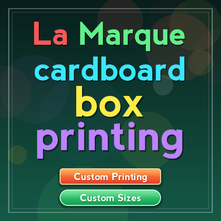 La Marque cardboard box printing