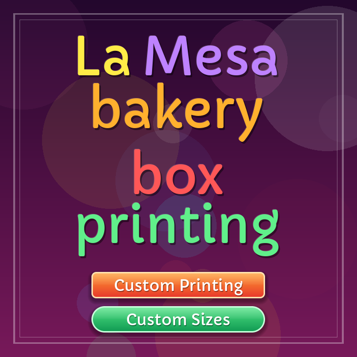 La Mesa bakery box printing