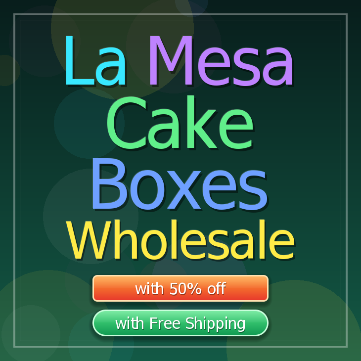 La Mesa cake boxes