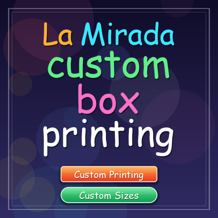 La Mirada custom box printing