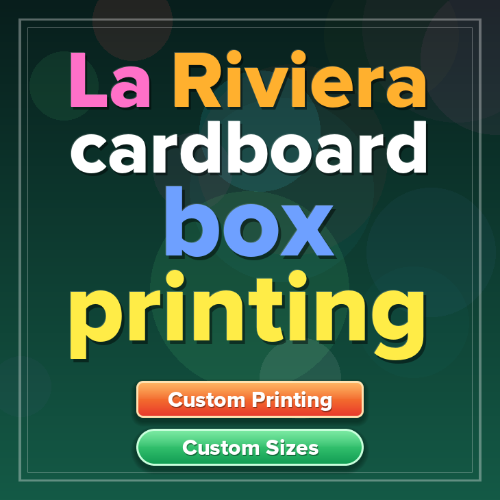 La Riviera cardboard box printing