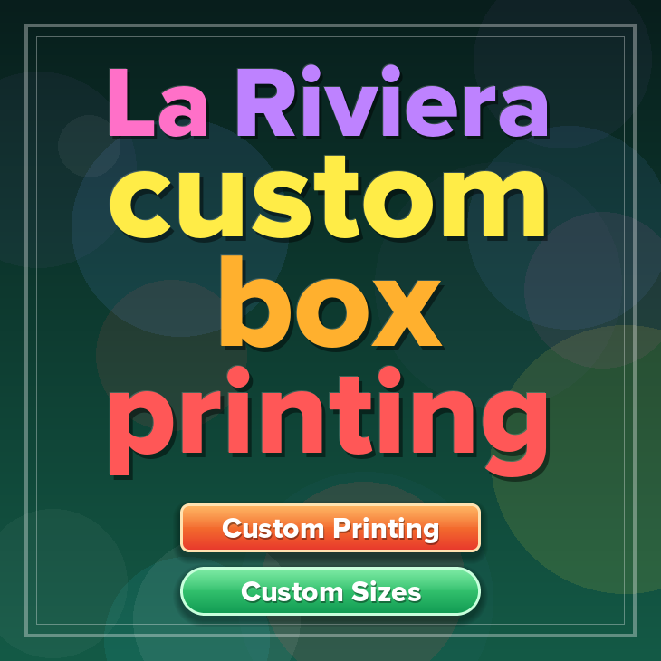La Riviera custom box printing