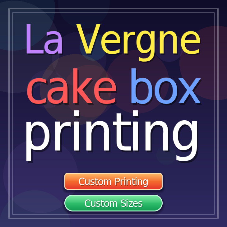 La Vergne cake box printing