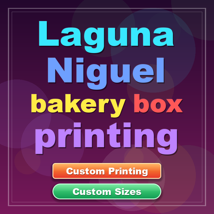 Laguna Niguel bakery box printing