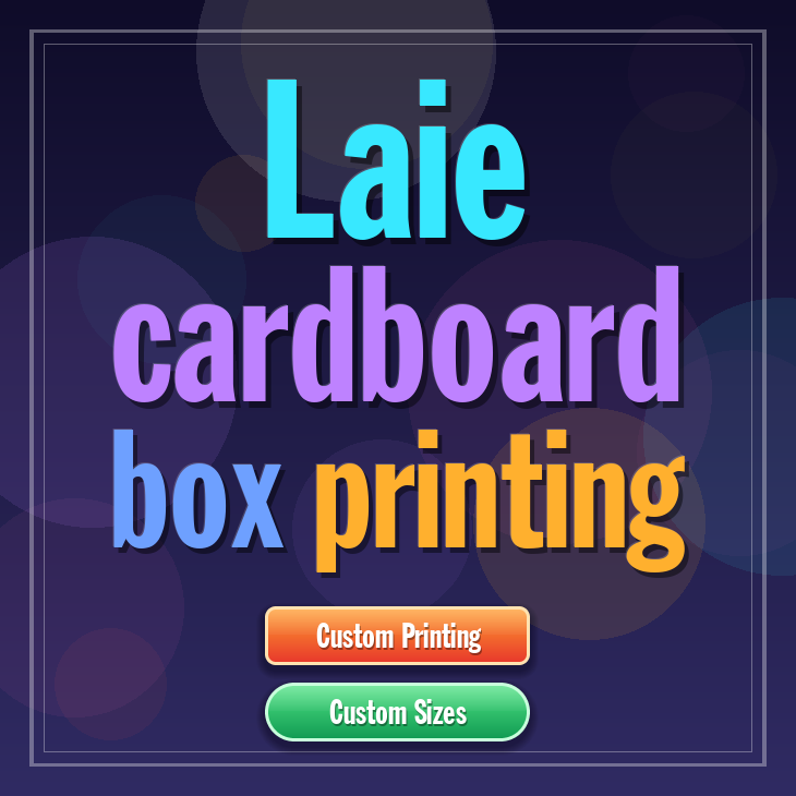 Laie cardboard box printing