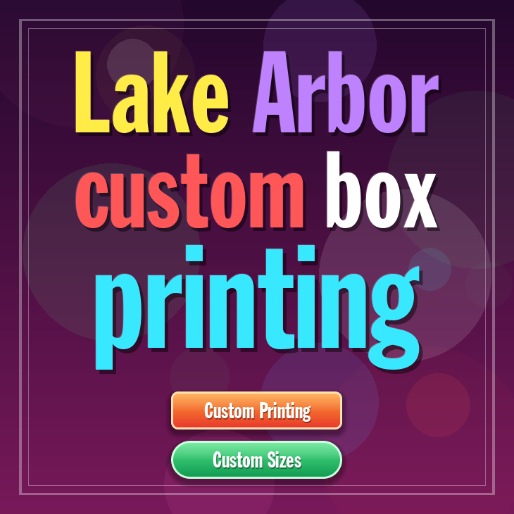 Lake Arbor custom box printing