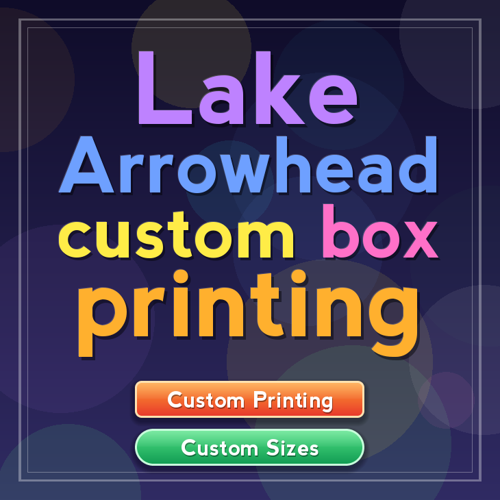 Lake Arrowhead custom box printing