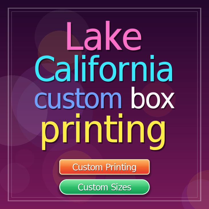 Lake California custom box printing
