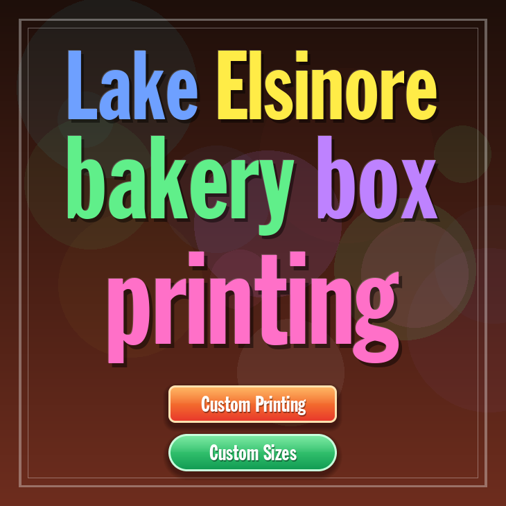 Lake Elsinore bakery box printing