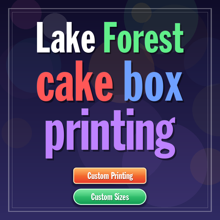 Lake Forest cake box printing