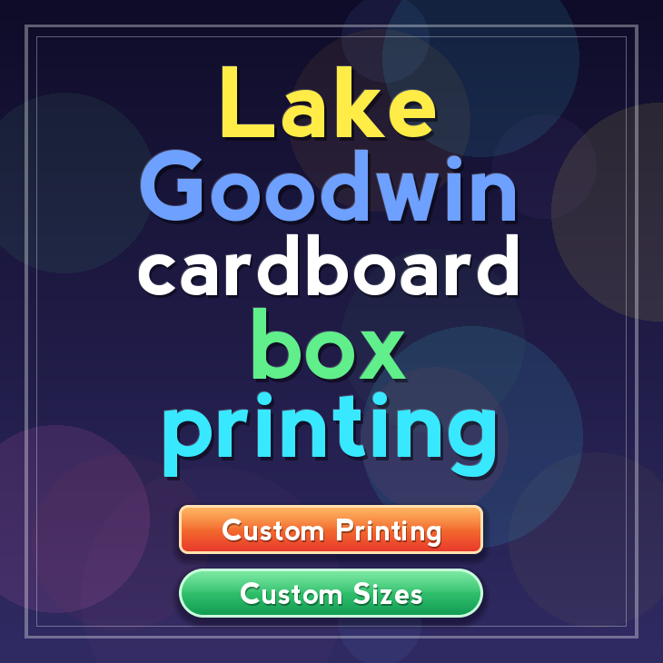 Lake Goodwin cardboard box printing