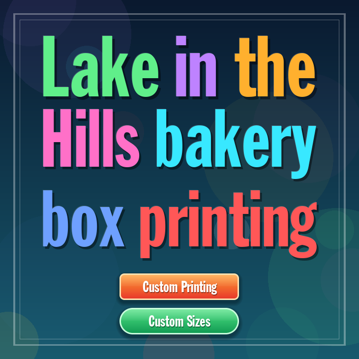 Lake In The Hills bakery box printing