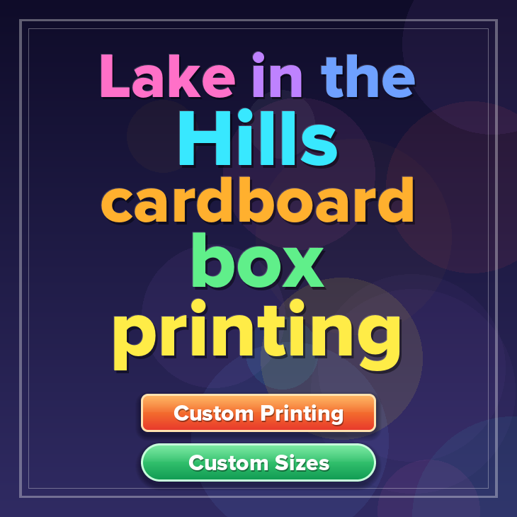 Lake in the Hills cardboard box printing