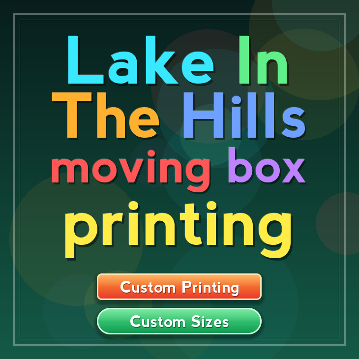 Lake In The Hills moving box printing
