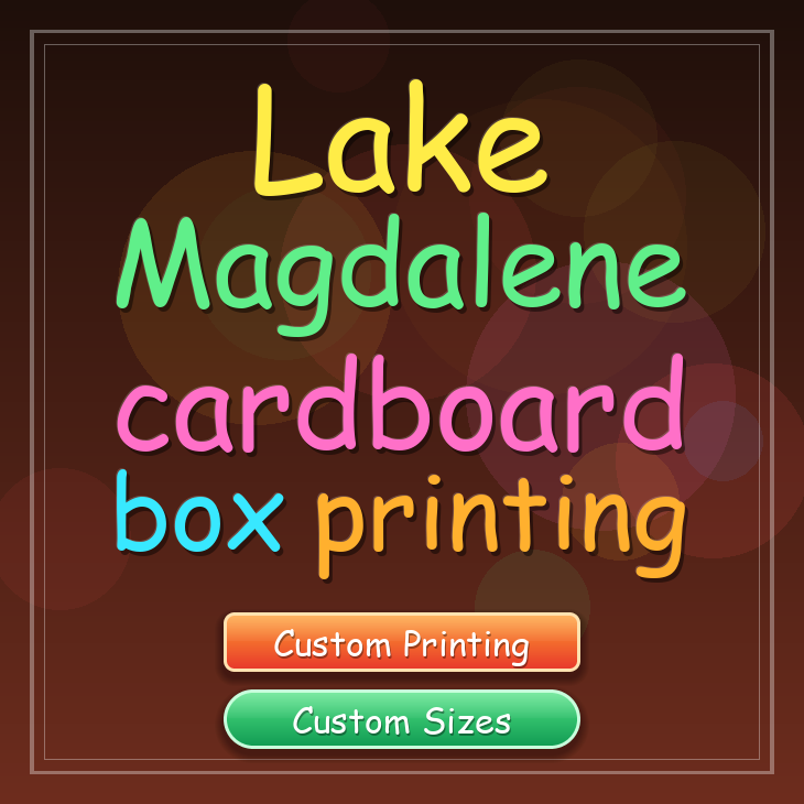 Lake Magdalene cardboard box printing