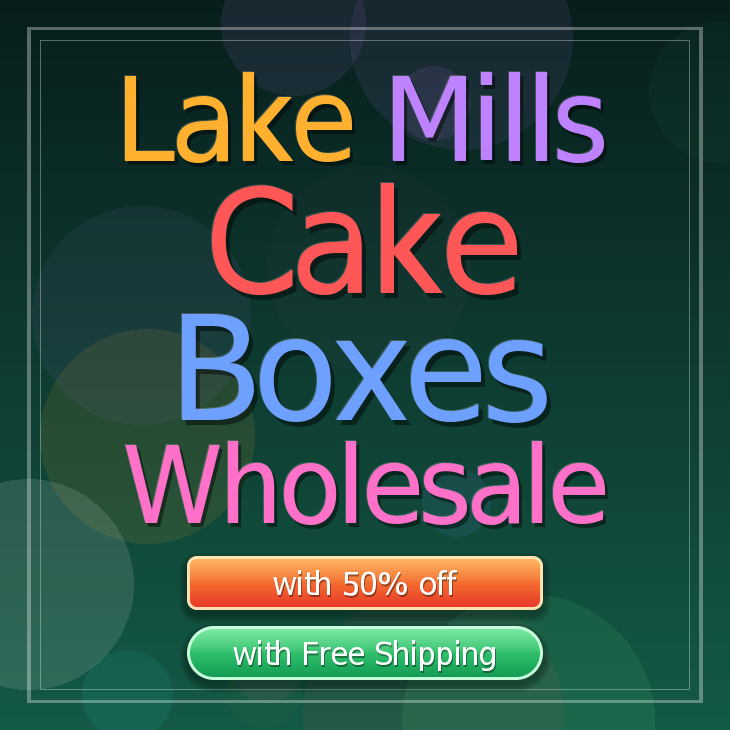 Lake Mills cake boxes