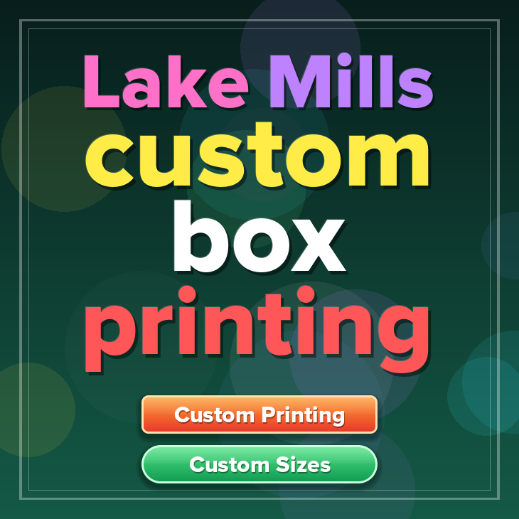 Lake Mills custom box printing