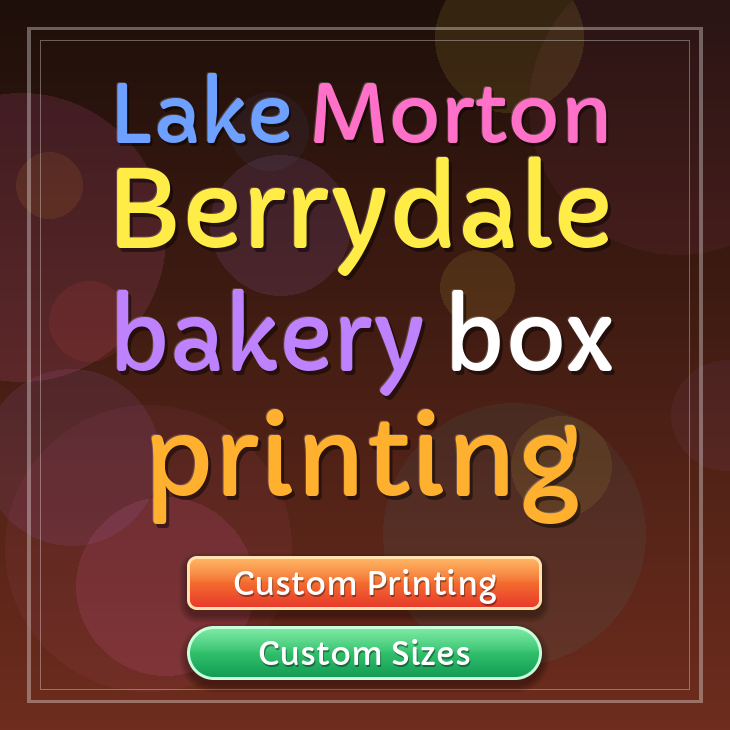 Lake Morton Berrydale bakery box printing