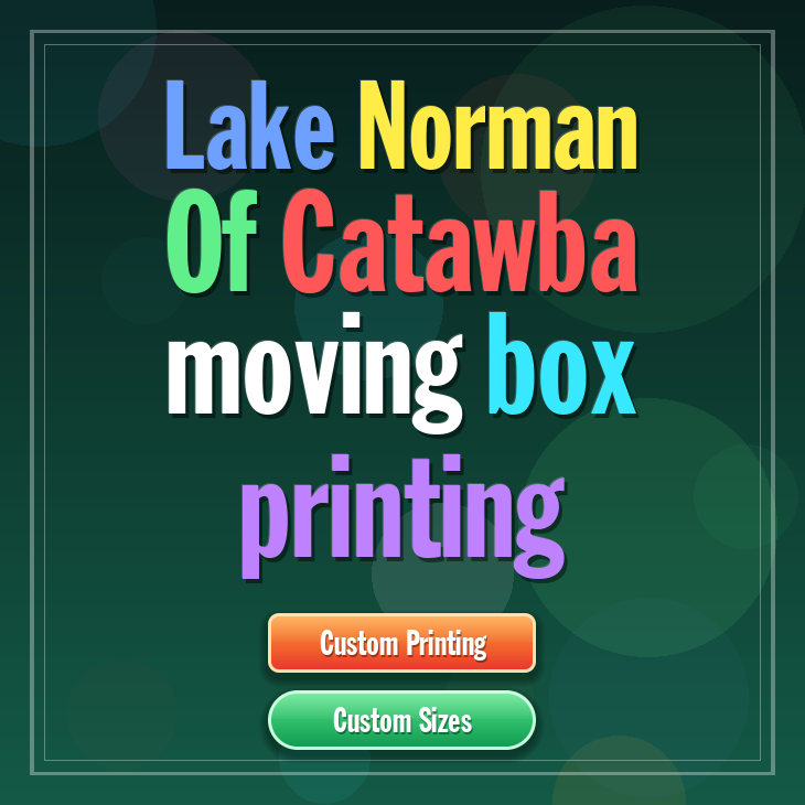 Lake Norman Of Catawba moving box printing