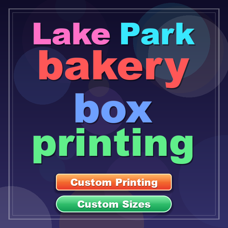 Lake Park bakery box printing