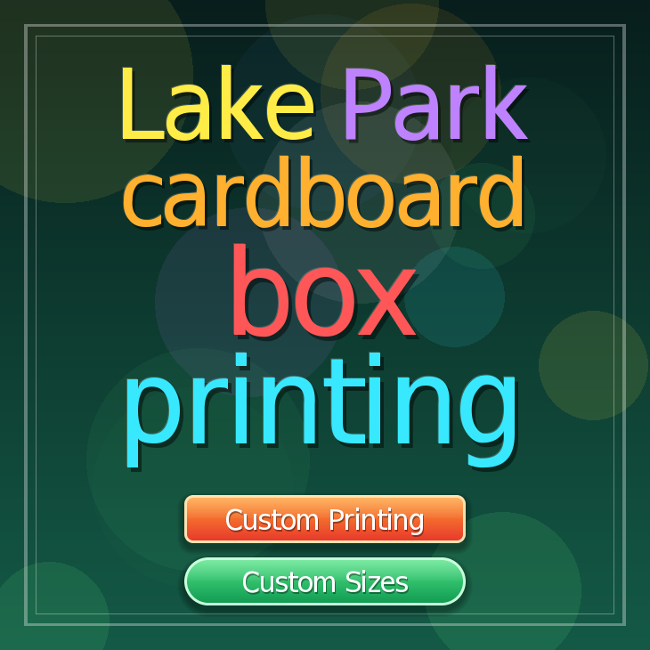 Lake Park cardboard box printing