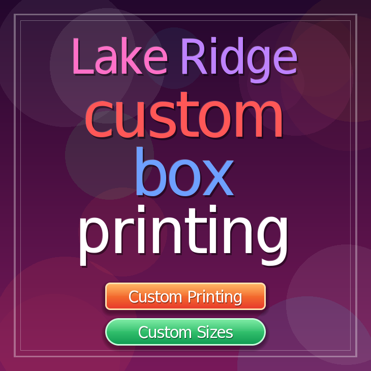 Lake Ridge custom box printing