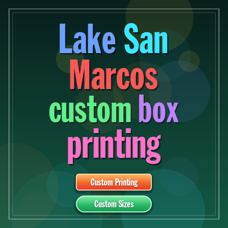 Lake San Marcos custom box printing