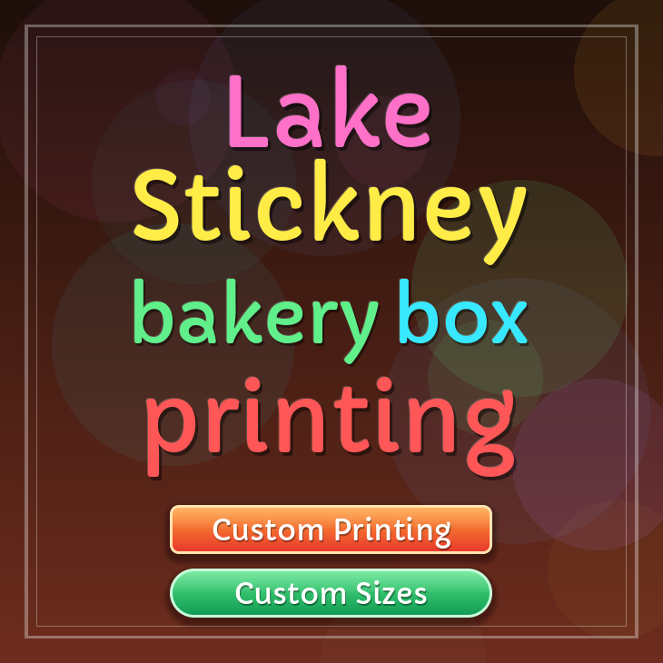 Lake Stickney bakery box printing