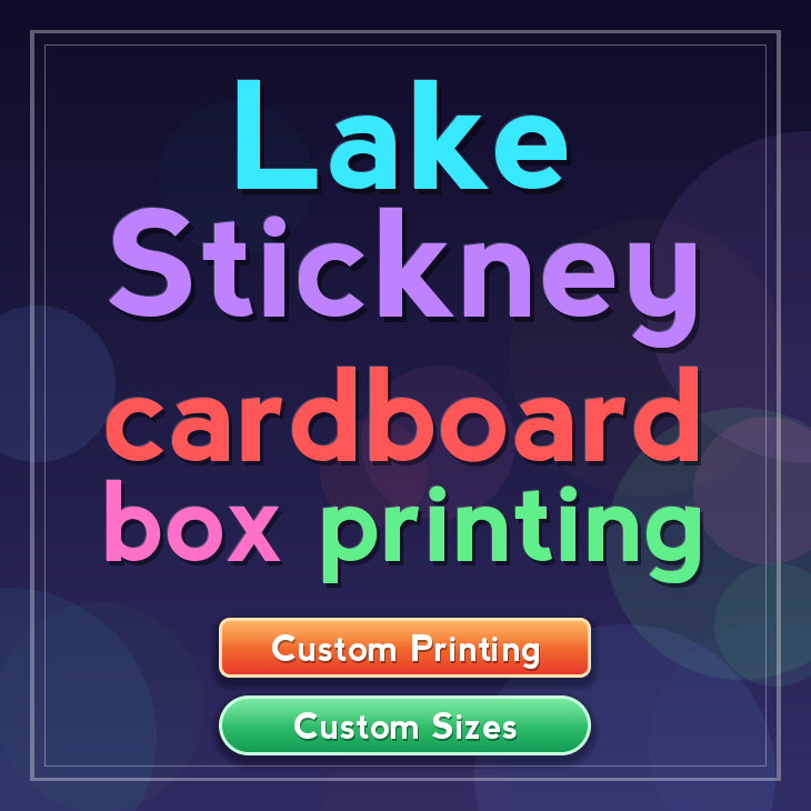 Lake Stickney cardboard box printing
